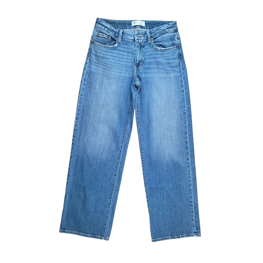 BKE Denim Womens 26x32 Taylor Low Slung Baggy Wide Leg Jeans Blue Wash